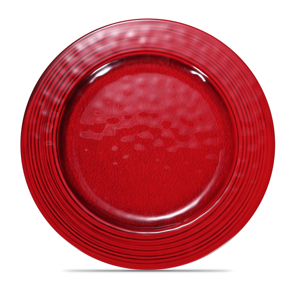 Assiette de présentation rouge ø 22 à 28 cm - pujadas