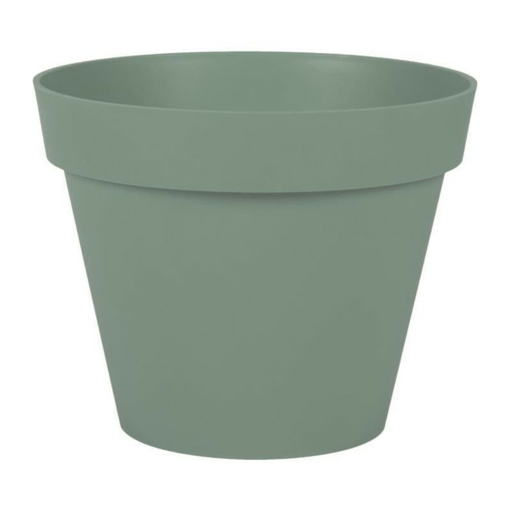 Eda plastique - pot de fleur rond toscane - o 30 x h26 cm - 10 l - vert laurier