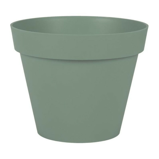 Eda plastique - pot de fleur rond toscane - o 30 x h26 cm - 10 l - vert laurier