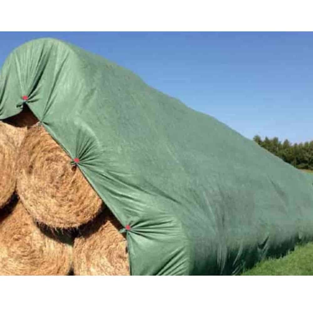 Voile de protection agricole pour balles de paille et de foin, 140 g/m², 9,8 x 25 m (245 m²)