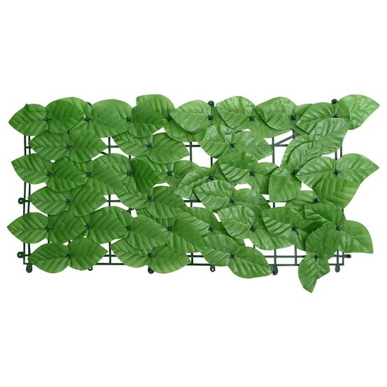 Écran de balcon avec feuilles vert 500x75 cm