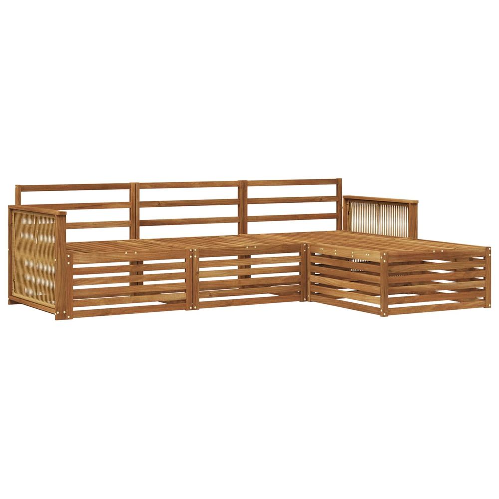 Ensemble de canapés d'extérieur 4 pc naturel