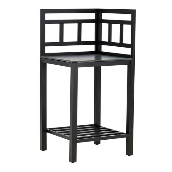 Meuble d'angle cuisine d'extérieur