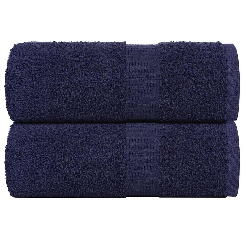 Serviettes d'invité frogn 2 pcs bleu marine 30x50 cm 360 g/m²