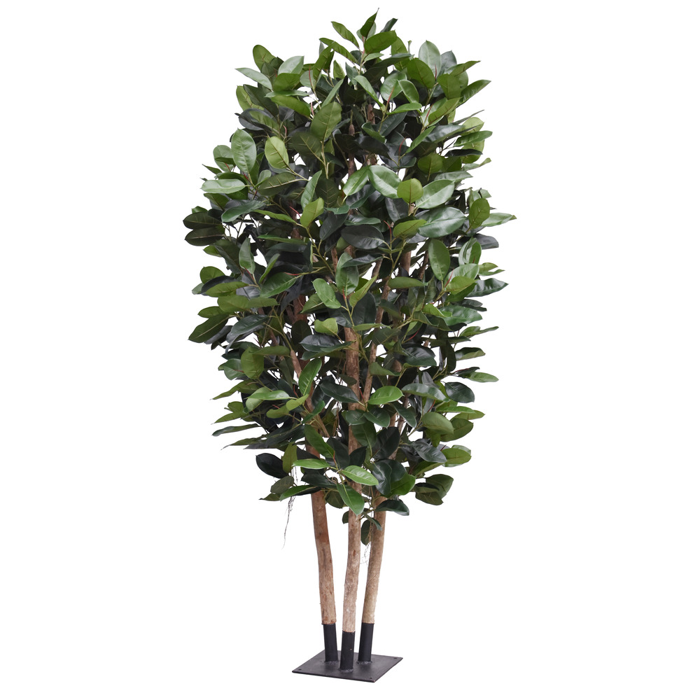 Ficus elastica robusta artificiel arbre deluxe 300cm vert