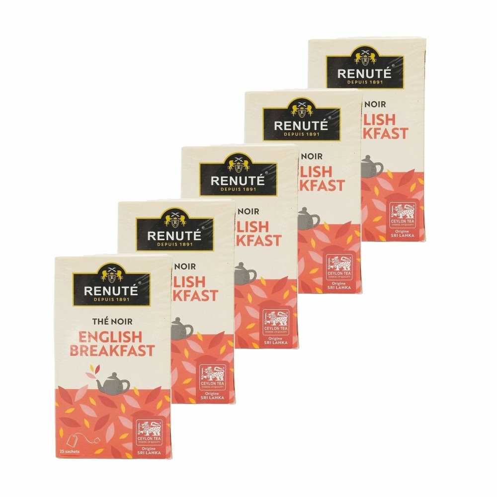 Thé noir english breakfast - 25 sachets - renuté