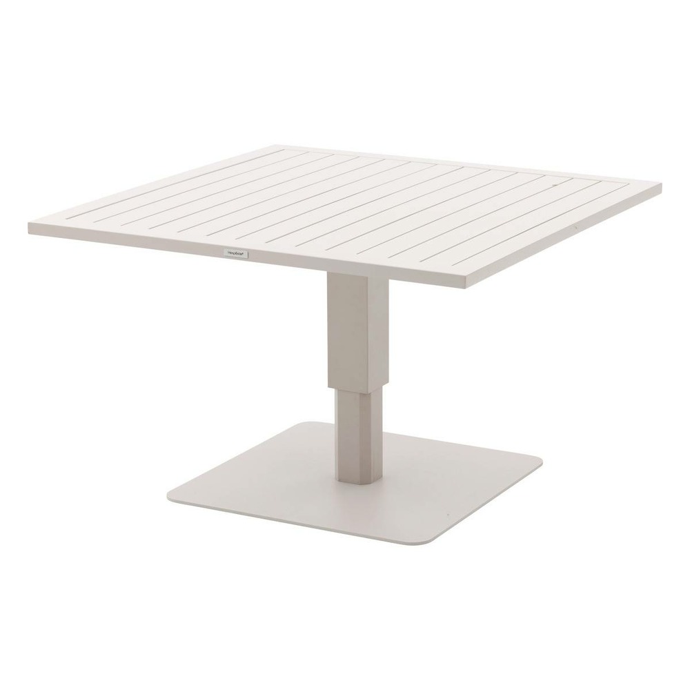 Table de jardin relevable carrée 