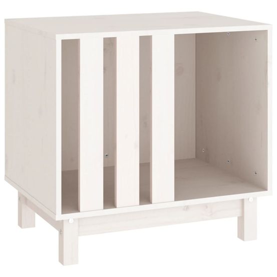Maison pour chiens blanc 60 x 45 x 57 cm