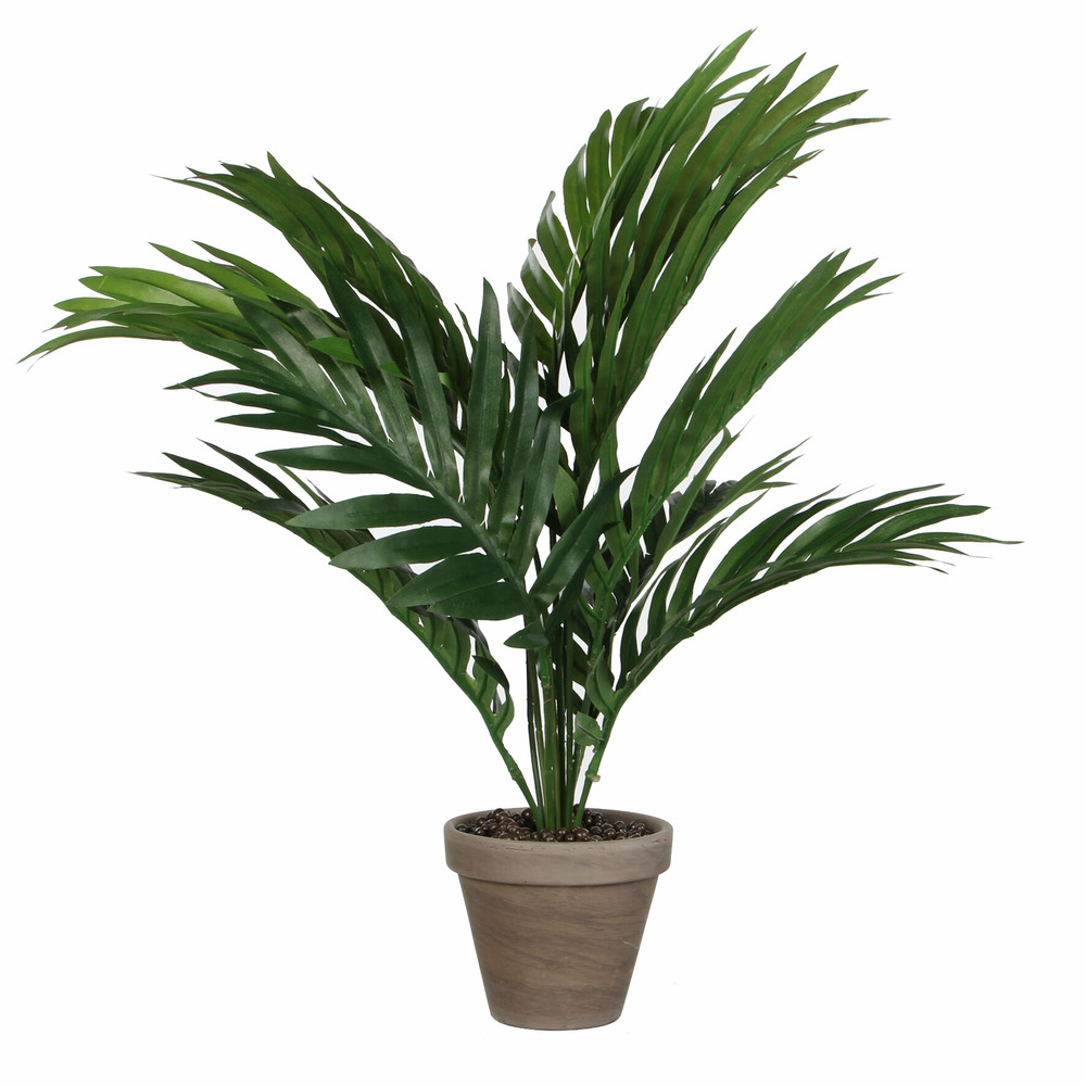 Mica decorations plante artificielle palmier d'areca - h45 cm - vert