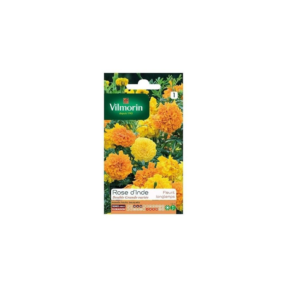 Sachet graines rose d'inde double grande variée