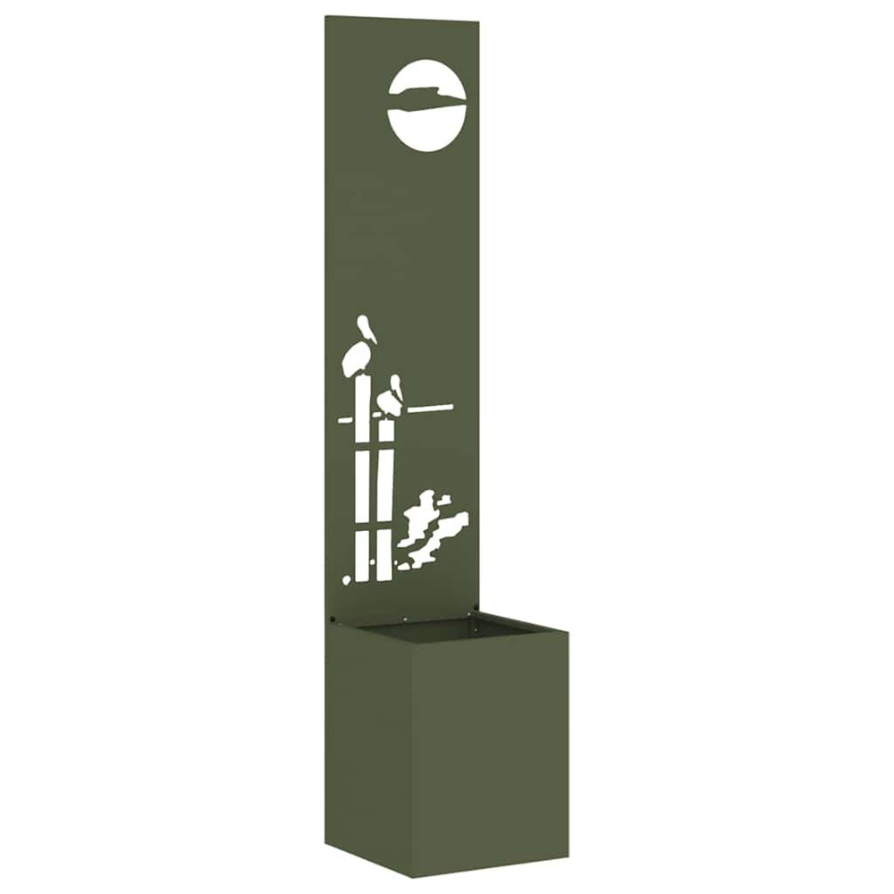 Écran de confidentialité de jardin vert olive 32 x 140 cm