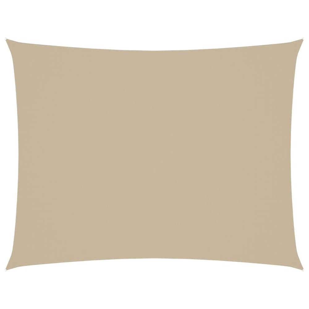 Voile de parasol tissu oxford rectangulaire 3x4,5 m beige