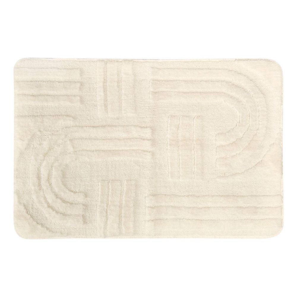 Tapis de bain strio 50x75cm blanc