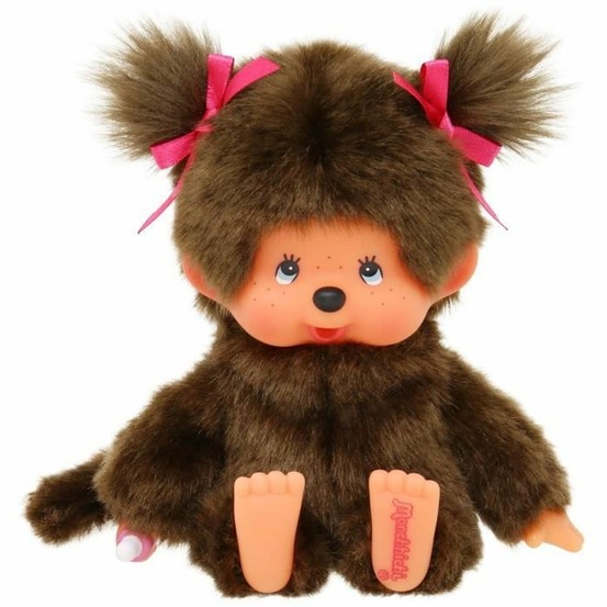 Peluche singe peluche l'original fille - monchhichi - 20 cm
