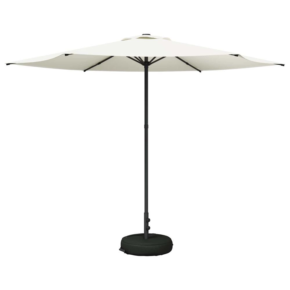 Parasol de jardin avec base 300 x 300 cm polyester