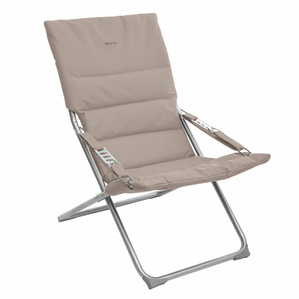 Fauteuil relax de jardin pliable milos - 3 positions