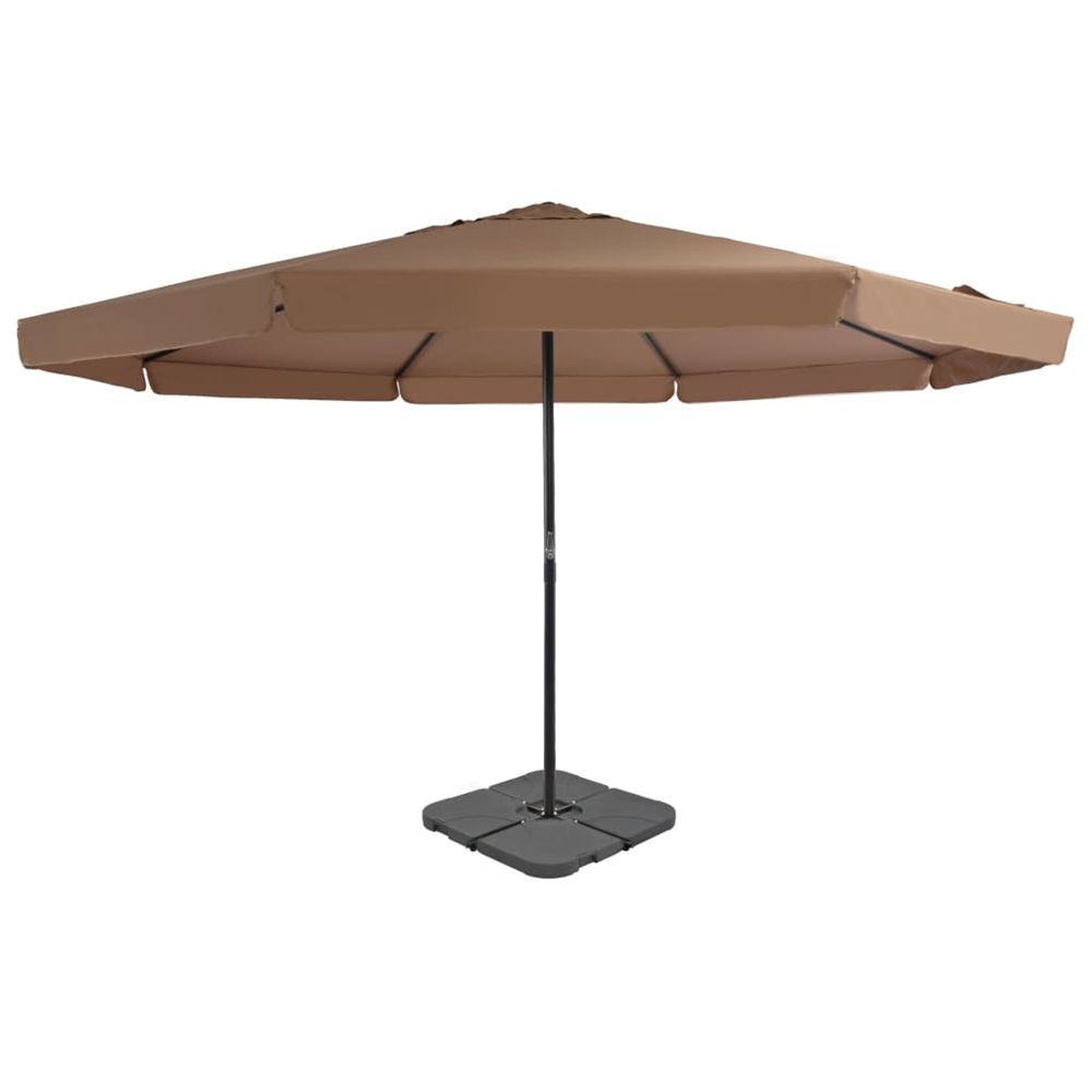 Parasol avec base portable Taupe