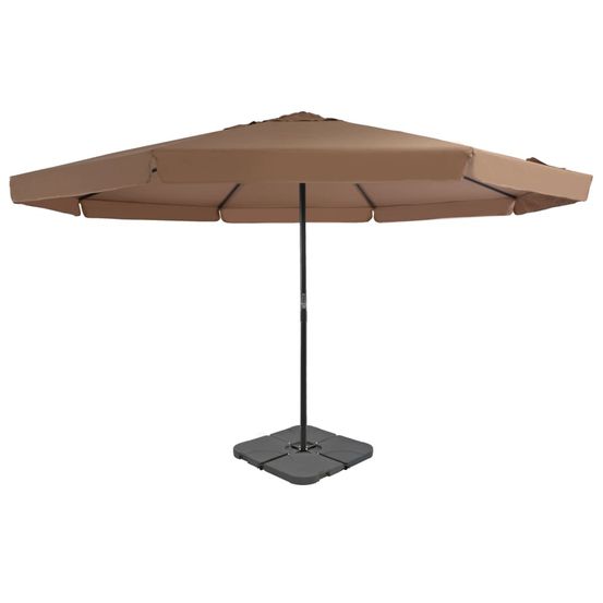 Parasol avec base portable Taupe