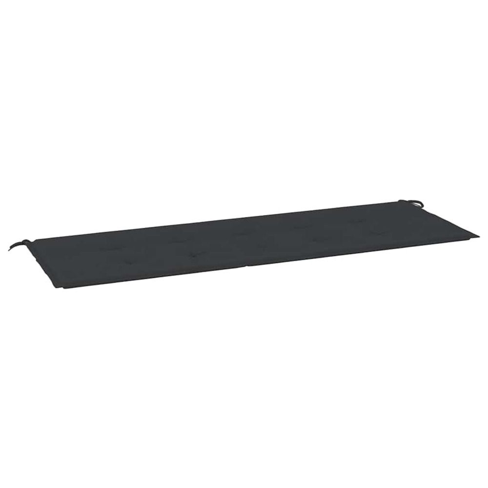 Coussin de banc de jardin noir 150x50x3 cm tissu oxford