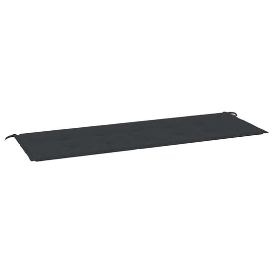 Coussin de banc de jardin noir 150x50x3 cm tissu oxford