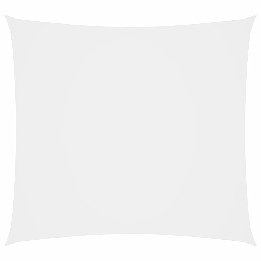 Voile toile d'ombrage parasol tissu oxford carré 3,6 x 3,6 m blanc