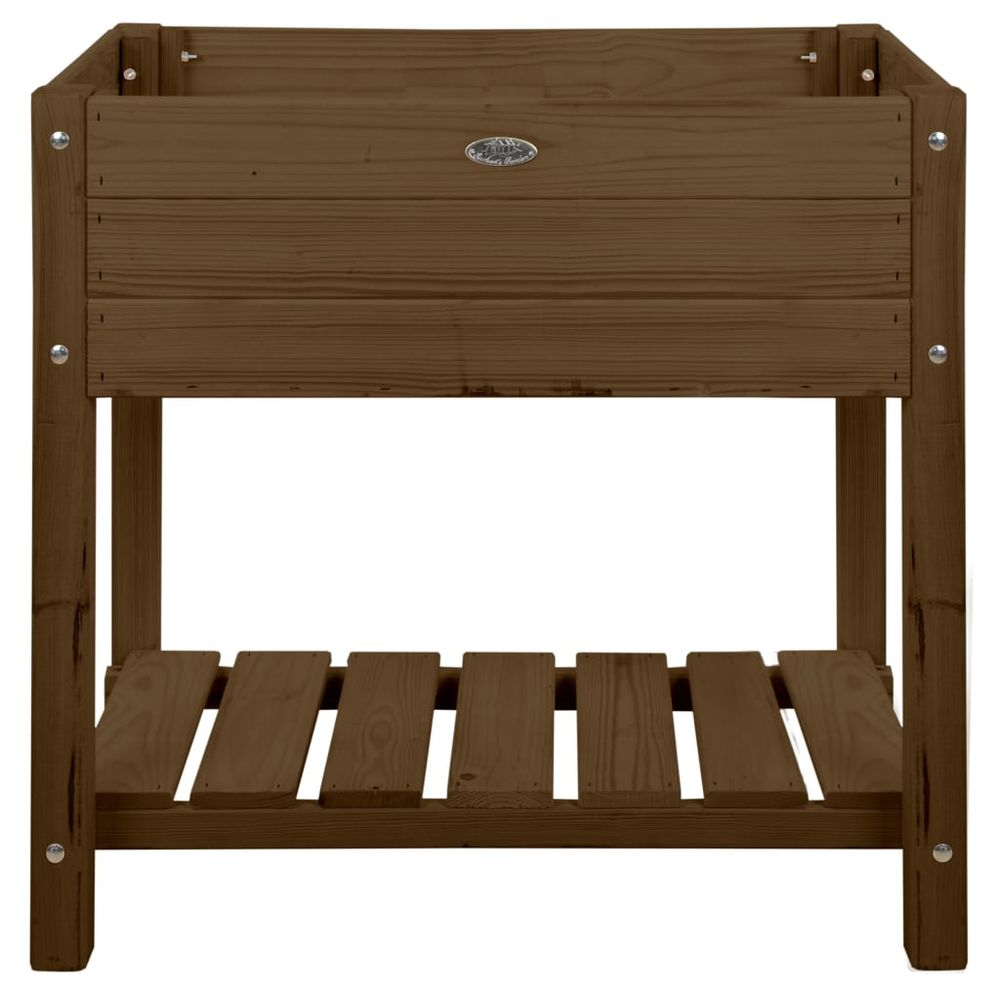 Jardinière surélevée marron s