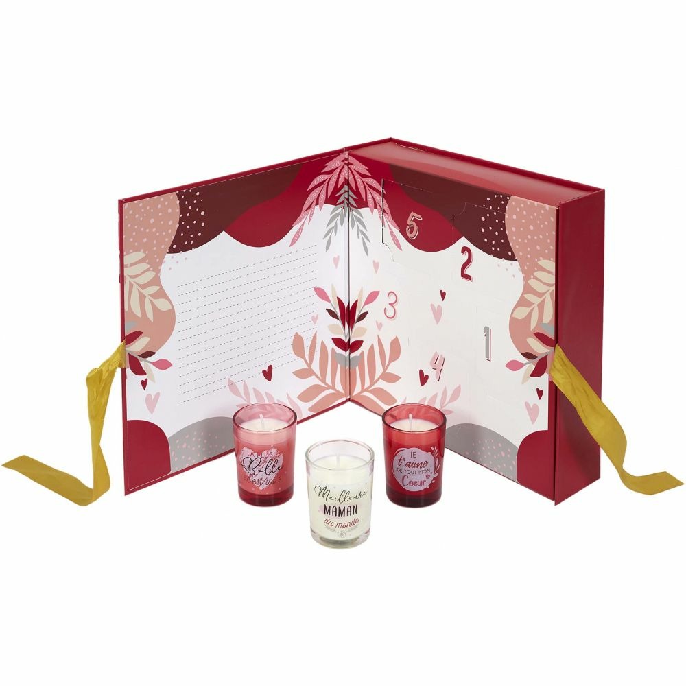 Coffret 5 bougies 5 jours pour une maman en or