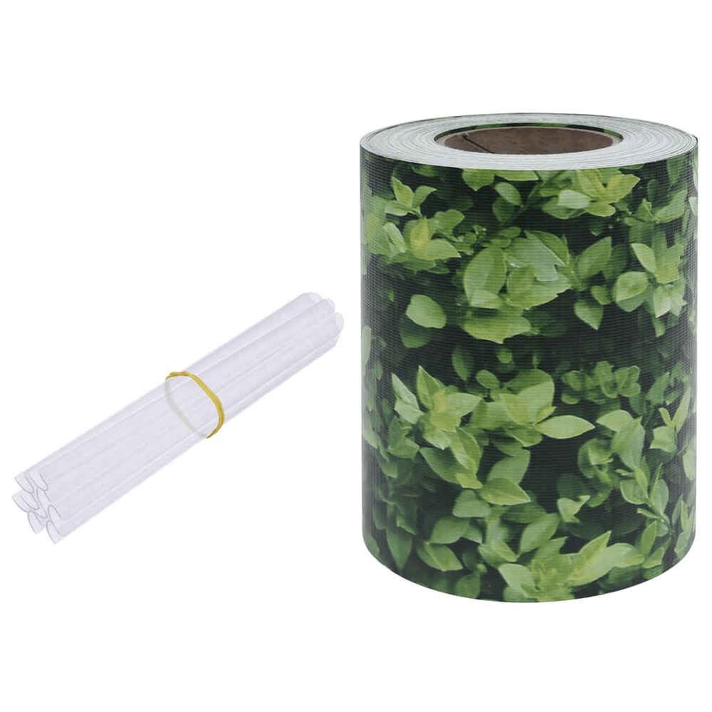 Écran d'intimité de jardin pvc 70x0,19 m vert