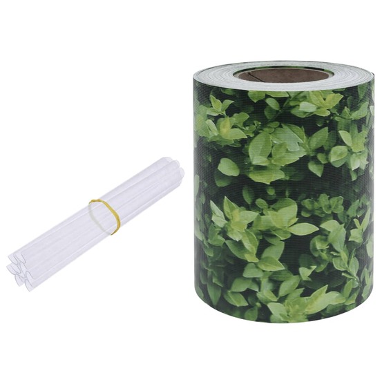 Écran d'intimité de jardin pvc 70x0,19 m vert