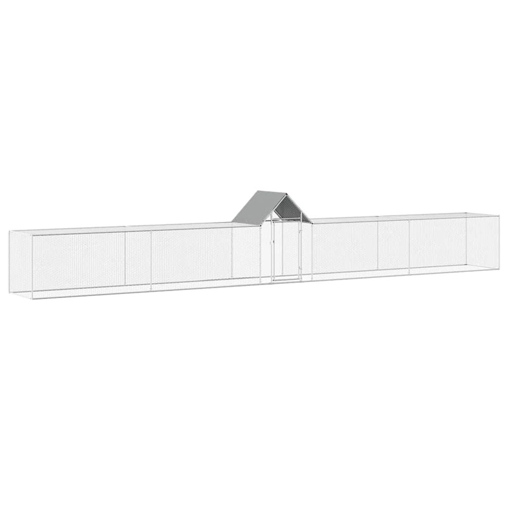 Poulailler 9 x 1 x 1,5 m Acier galvanisÃ©