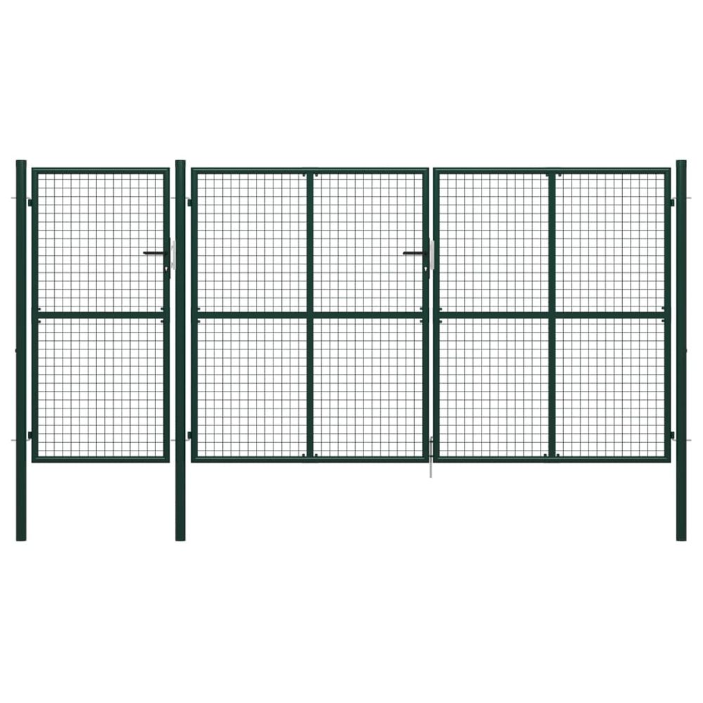 PORTAIL DE JARDIN ACIER 40016-(864132)