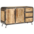 Buffet bahut armoire console meuble de rangement 140 cm bois de manguier massif