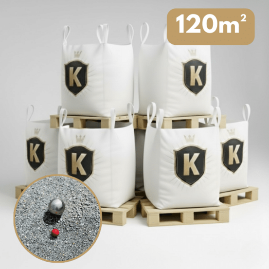 Sable des champions gris 0/8 mm – pack 6 big bag +/- 1,5t – pétanque