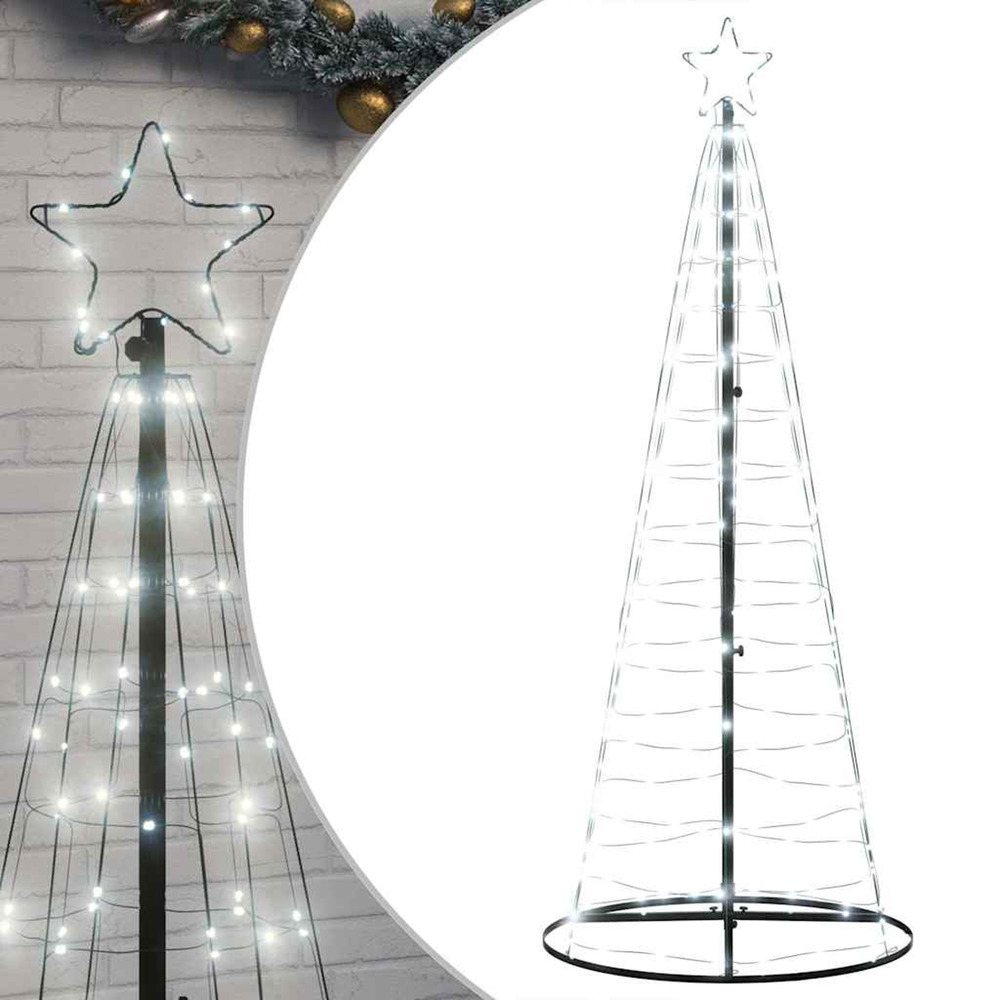 Sapin de noël à led 200 led blanc froid 180 cm