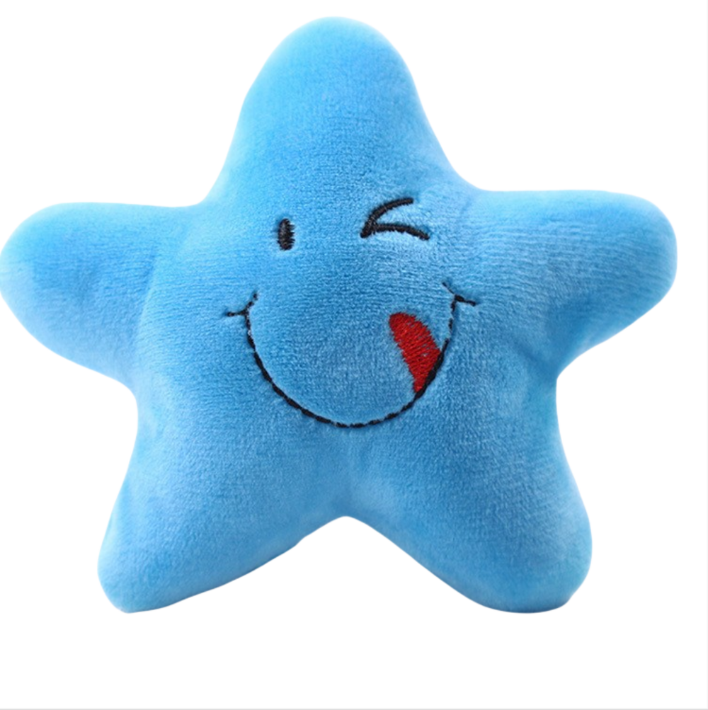 Jouet en peluche pour chien avec des motifs de fruits et d'animaux de dessin animé