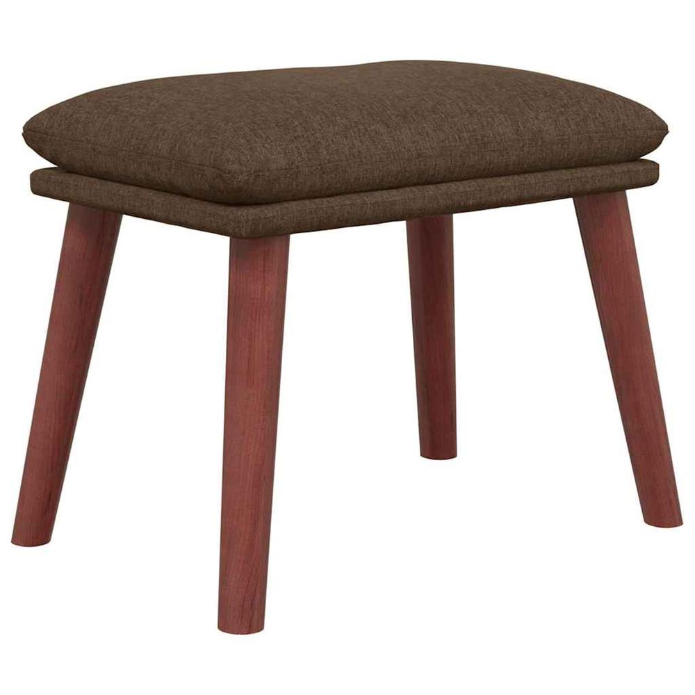 Repose-pied marron 45x29,5x35 cm tissu