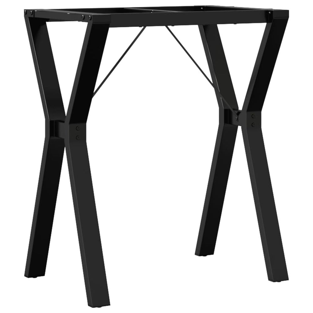 Pieds de table à manger cadre en y 60x40x73 cm acier