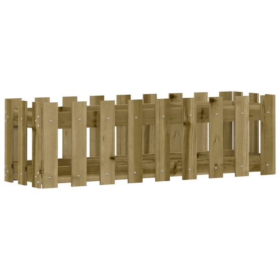 Lit surélevé de jardin design de clôture bois de pin imprégné