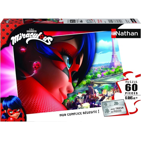 Puzzle miraculous ladybug 60 pièces