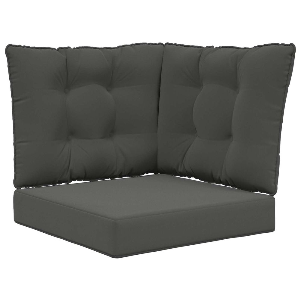 Coussin de canapé d'extérieur polyester anthracite