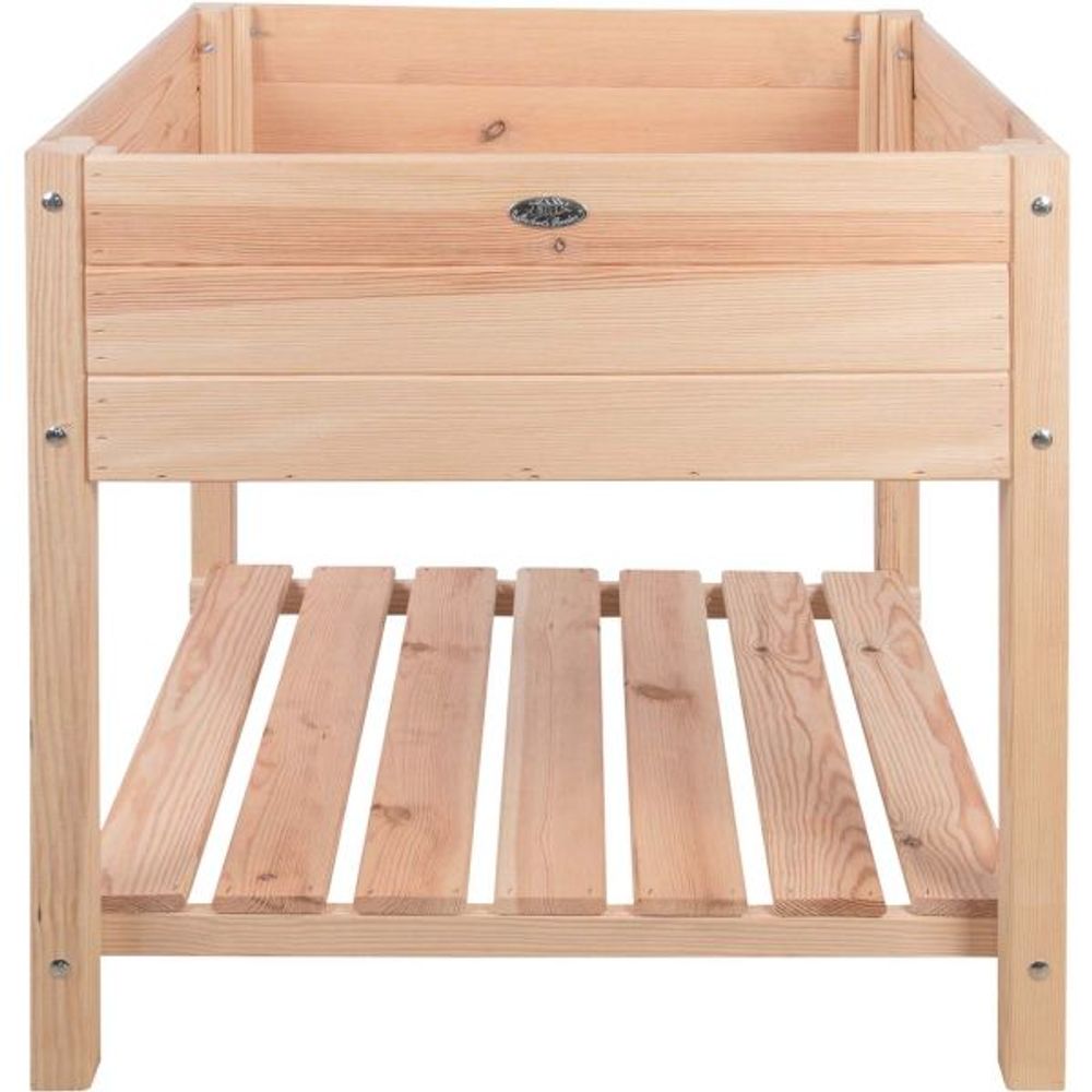 Carré potager en pin naturel sur pieds largeur 78 cm