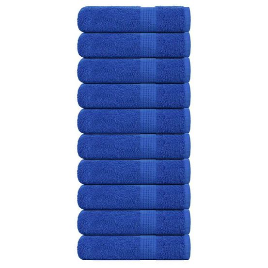 Essuie-mains 10 pcs frogn bleu 50x100 cm 100% coton
