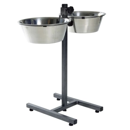 Support réglable de bol pour chiens 9 l 28 cm 24923