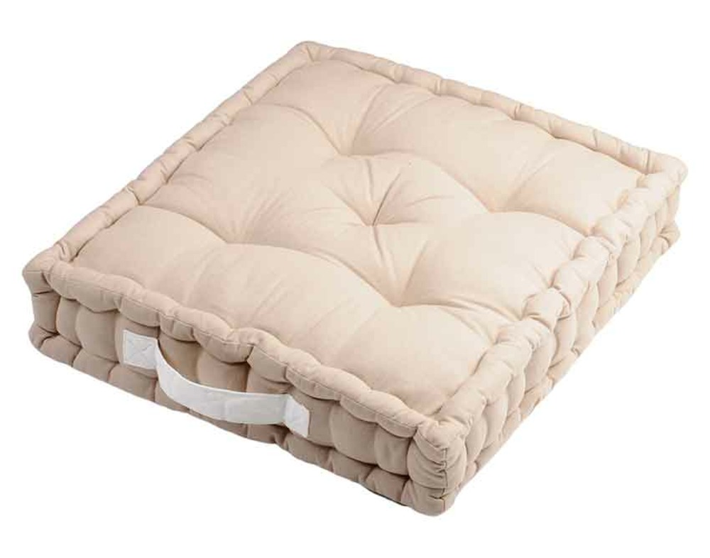 Coussin de sol bicolore