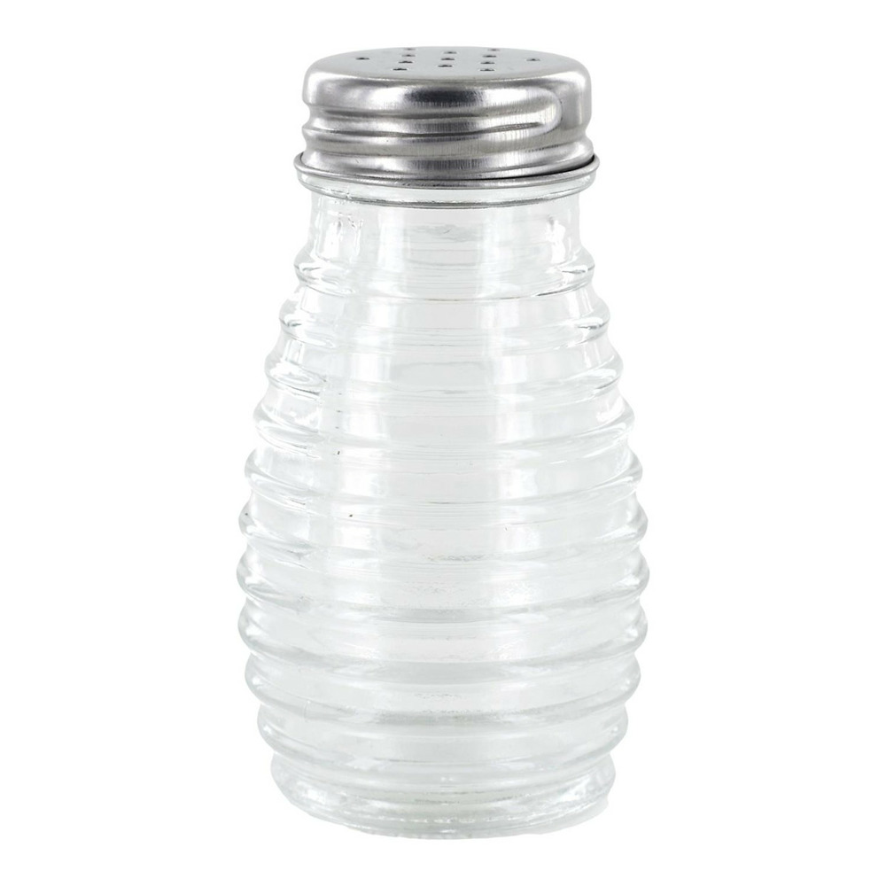 Salière poivrière en verre 