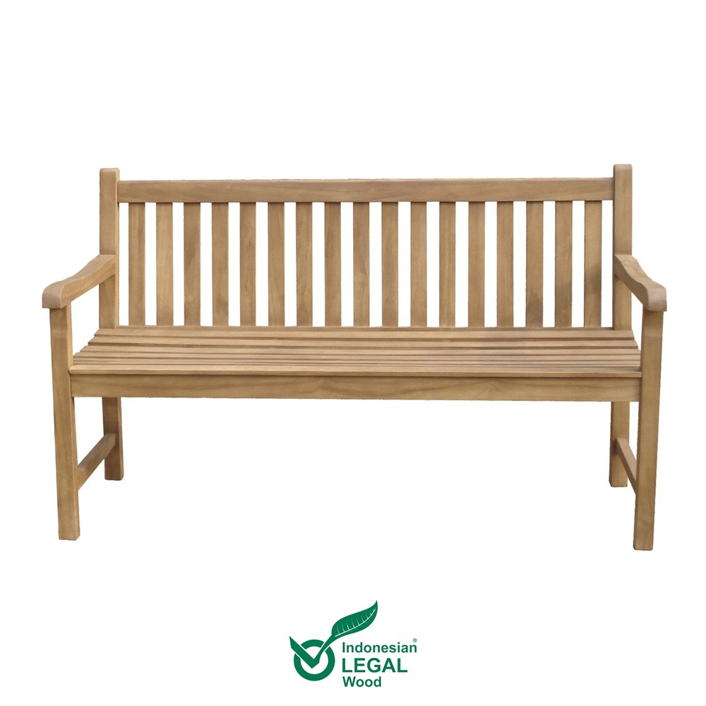 Banc 3 places en teck massif bellini