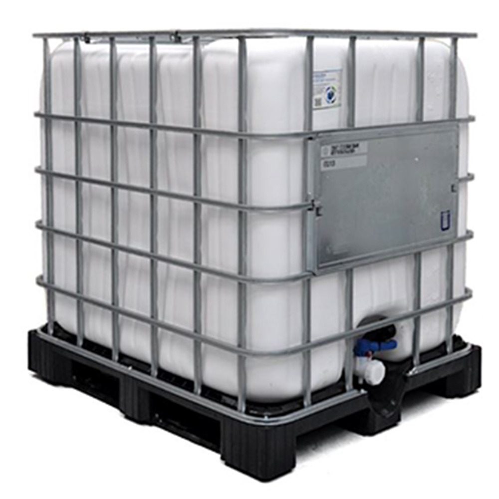 Cuve de stockage 1000l ibc poche neuve grillagée opaque blanche