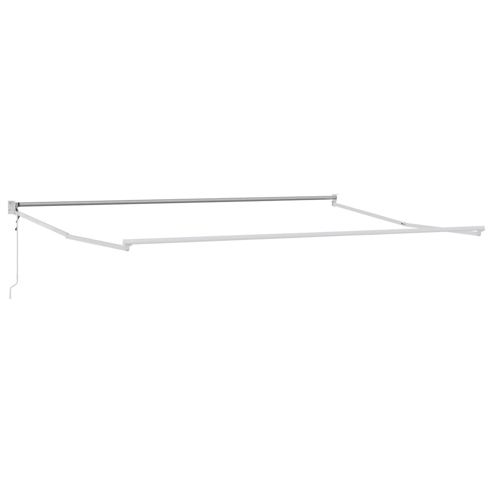 Cadre de store rétractable électrique blanc 4 x 2 m aluminium