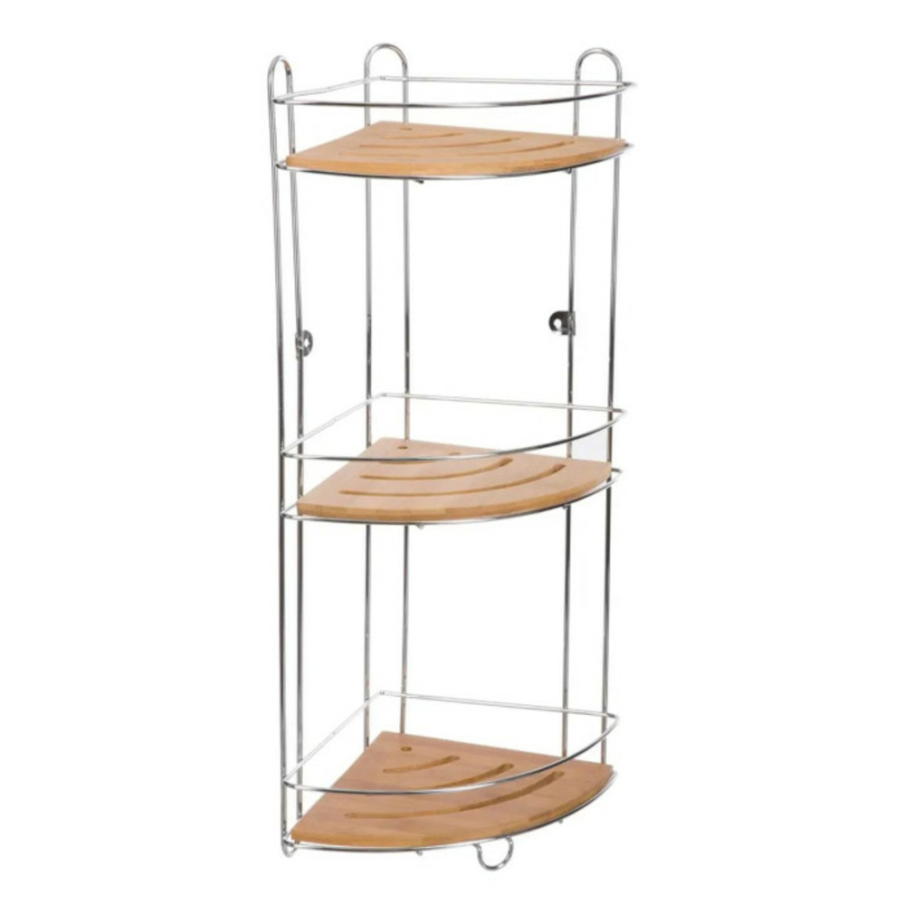 Étagère d'angle 3 niveaux venterra 56cm naturel