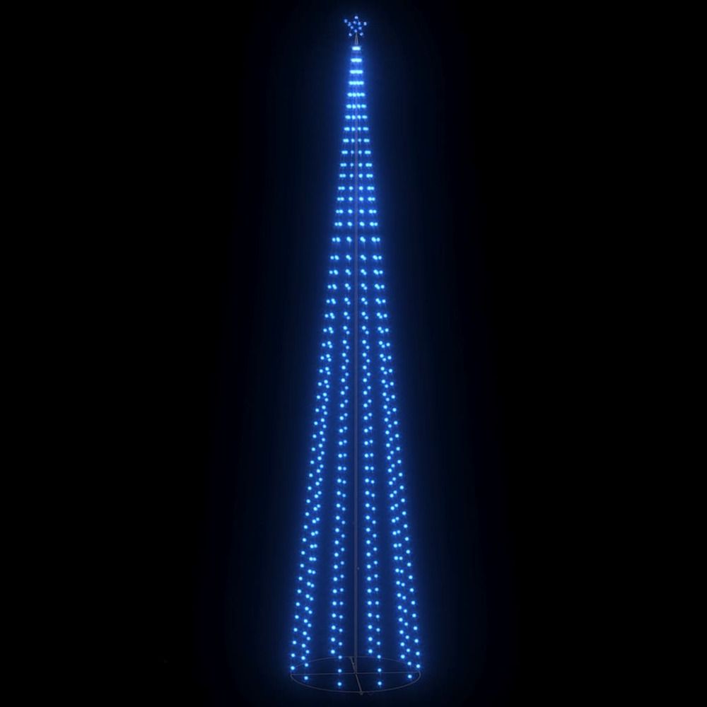 Sapin de noël cône 752 led bleues décoration 160x500 cm